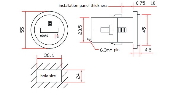 installation panel thickness